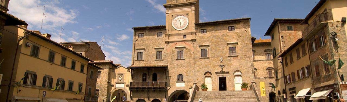 Dettaglio del centro storico di Cortona