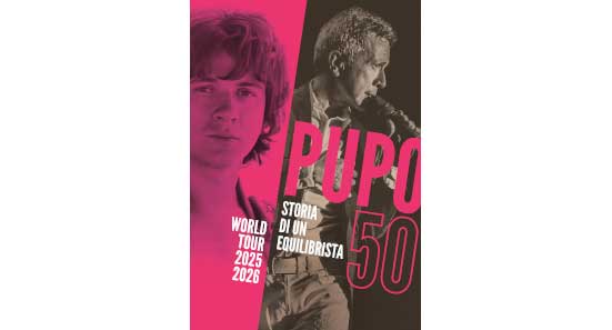 Pupo 50 World Tour ...Storia di un Equilibrista, poster per il concerto a Cortona